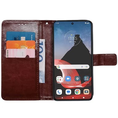 Lompakkokotelo 3-kortti Motorola ThinkPhone - Ruskea