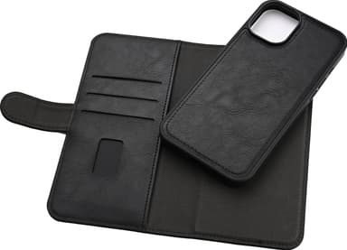 Gear iPhone 16 Plus 2in1 lompakkokotelo (musta)