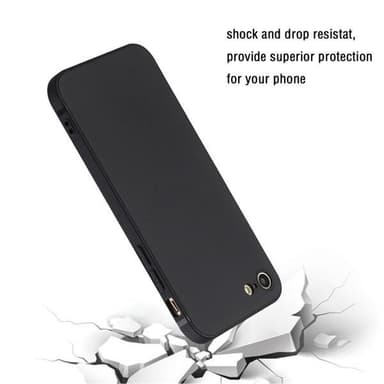 Tyylipuhdas matkapuhelimen kuori iPhone SE 2020 / 8 / 7 - Musta
