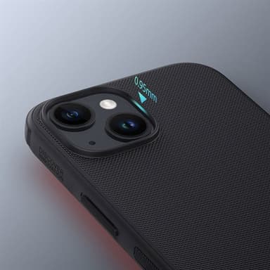 Nillkin Super Frosted Shield Pro Case iPhone 15 Plus -puhelimelle - musta