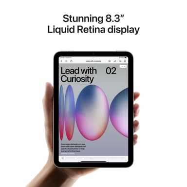 iPad mini A17 Pro Wi-Fi + Cellular 128 GB (tähtiharmaa)