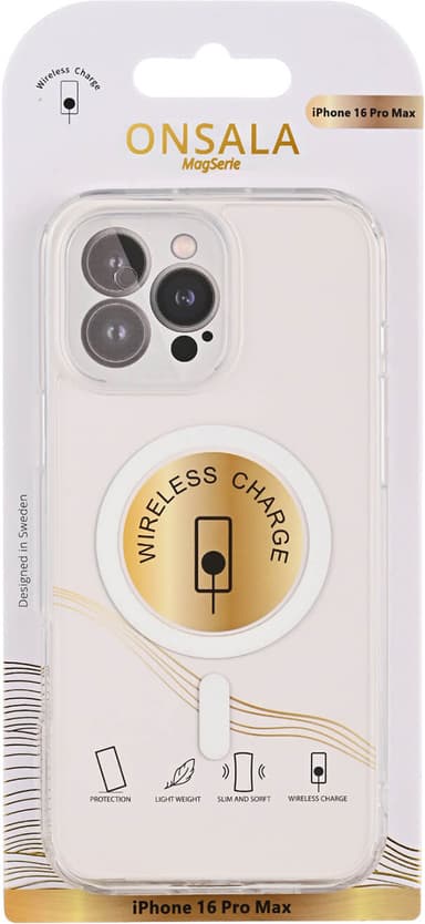 Onsala iPhone 16 Pro Max MagSeries suojakuori (kirkas)