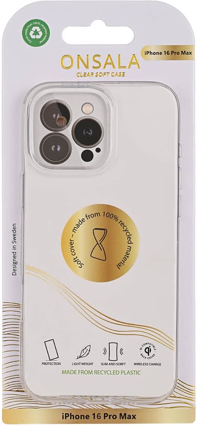 Onsala iPhone 16 Pro Max suojakuori (kirkas)