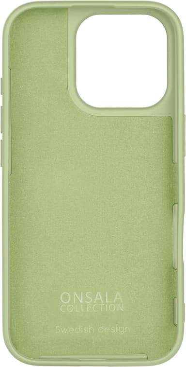 Onsala iPhone 16 Pro silikoninen suojakuori (lime)