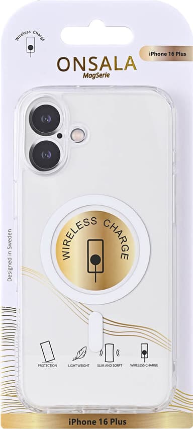 Onsala iPhone 16 Plus MagSeries suojakuori (kirkas)