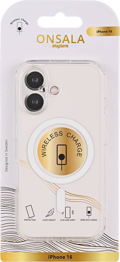 Onsala iPhone 16 MagSeries suojakuori (kirkas)