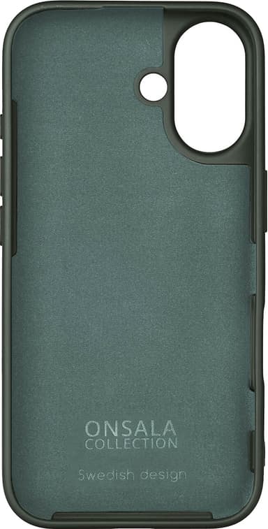 Onsala iPhone 16 silikoninen suojakuori (oliivinvihreä)