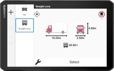Garmin dēzl LGV820 GPS navigaattori kuorma-autoille