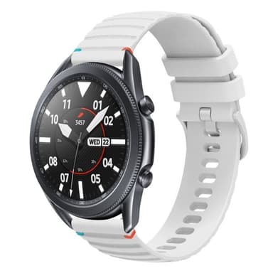 Silikoniranneke Samsung Galaxy Watch 3 45mm - Valkoinen