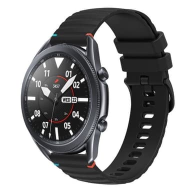 Silikoniranneke Samsung Galaxy Watch 3 45mm - musta