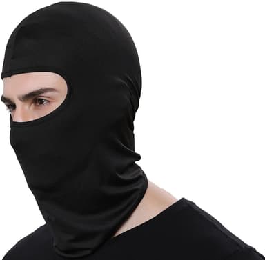 Balaclava / hiihtonaamari / MC-huppu musta 2-pakkaus M