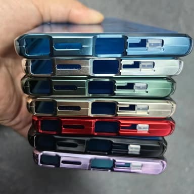 Samsungin kaksipuolinen soljellinen puhelinkotelo linssisuojalla Hopea  Samsung S23 Ultra