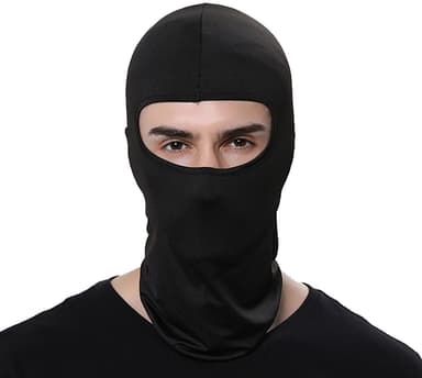 Balaclava / hiihtonaamari / MC-huppu musta 2-pakkaus M