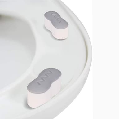 Pyöreät wc-istuimen nostotyynyt 4 kpl setti Harmaa