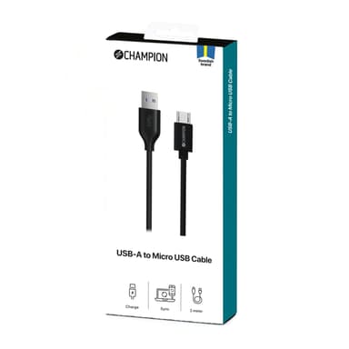 USB-A-mikro-USB-kaapeli 1 m musta