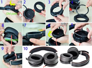 Jabra Evolve 80 UC korvatyynyt 1 pari Musta