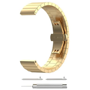 Kelloranneke ruostumatonta terästä Kulta 22 mm