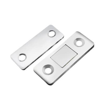 Magneettinen lukko / näkymätön magneettinen oven lukko 2 sarjaa ruostumatonta terästä Hopea