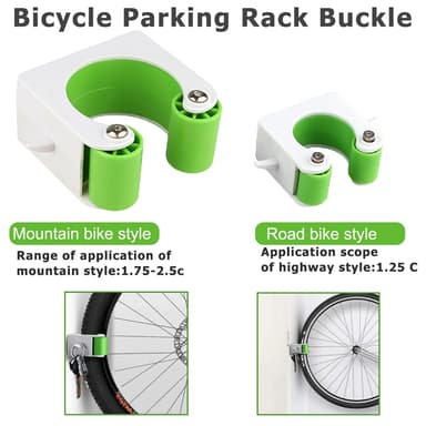 Pyöräpysäköinti Buckle Road Vihreä 4x4x2 cm