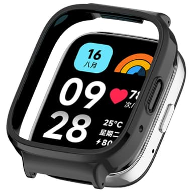 Redmi Watch 3 Semi-Wapped Lugs -kotelo (20 mm aukeava) - musta