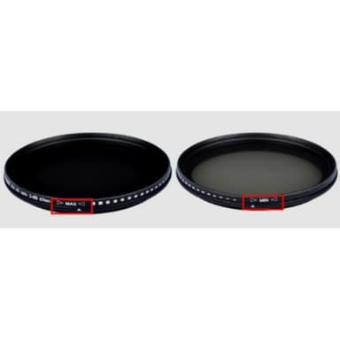 Säädettävä ND2-ND400 ND-objektiivisuodatin, säädettävä neutraalitiheyssuodatin  37 mm