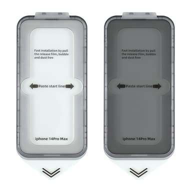 2 Pack HD-näyttökalvo räjähdyssuojattu pölytiivis naarmuuntuminen iPhonelle Läpinäkyvä  iPhone 13 Pro max
