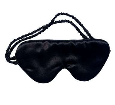 100% Mulberry Silk Sleep Mask Eye Mask Musta