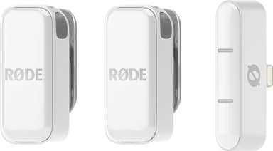 Røde Wireless Micro mikrofonit ja vastaanotin (Lightning, valkoinen)