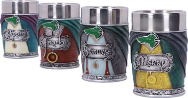 Nemesis Now Lord of the Rings shottilasit (Sam, Frodo, Pippin, Merry)