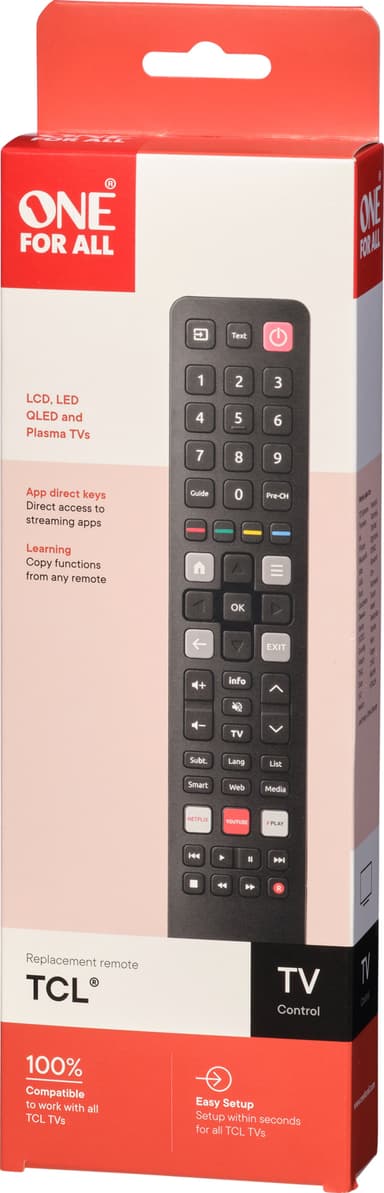 OFA URC 4922 varakaukosäädin (TCL TV)