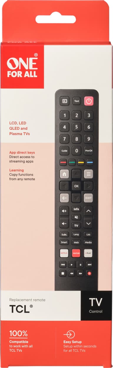 OFA URC 4922 varakaukosäädin (TCL TV)