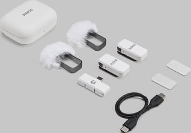 Røde Wireless Micro mikrofonit ja vastaanotin (USB-C, valkoinen)