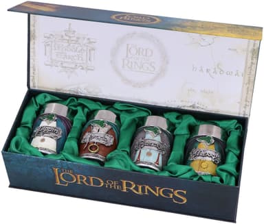 Nemesis Now Lord of the Rings shottilasit (Sam, Frodo, Pippin, Merry)