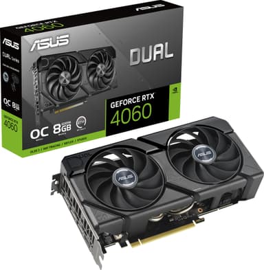ASUS GeForce RTX 4060 DUAL EVO OC näytönohjain (8 GB GDDR6)