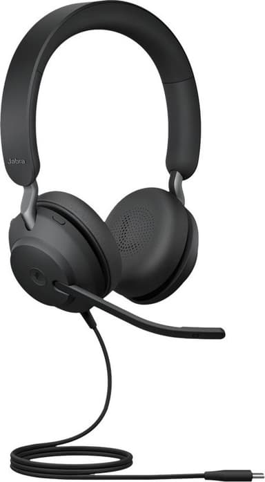 Jabra Evolve2 40 SE USB-C MS stereokuulokkeet (musta)
