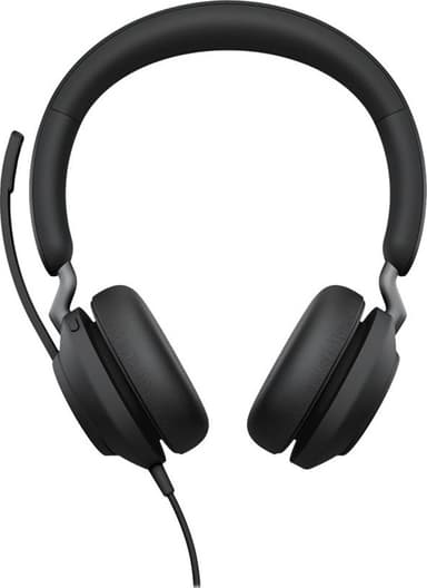 Jabra Evolve2 40 SE USB-C MS stereokuulokkeet (musta)