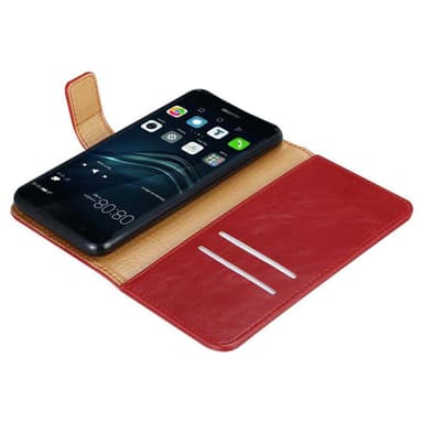 Huawei P9 PLUS Suojakuori Lompakkokotelo (Punainen)