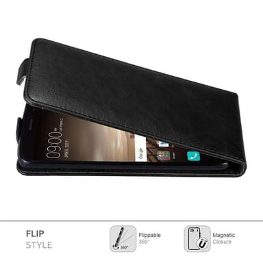 Huawei MATE 9 Suojakuori Lompakkokotelo (Musta)