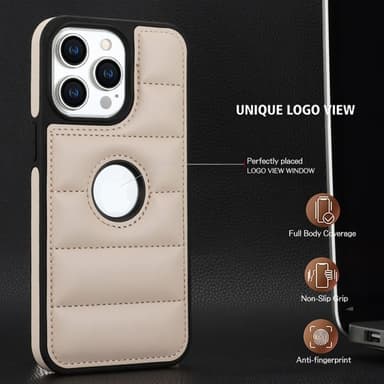 Takakuori iPhone 15:lle - Musta/Aprikoosi