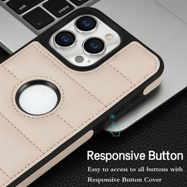 Takakuori iPhone 15:lle - Musta/Aprikoosi
