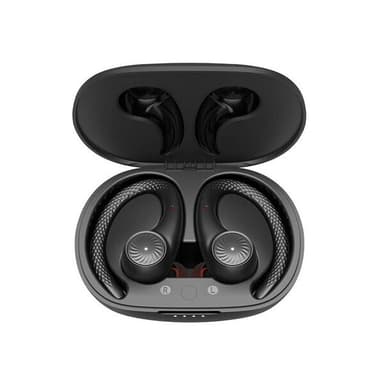 Langattomat Bluetooth-kuulokkeet TWS, jossa on AptX ja läpinäkyvyystila - musta
