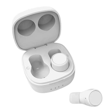 Streetz True Wireless -kuulokkeet latauskotelolla - Valkoinen