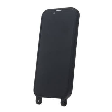 Silikonikotelo, jossa on kännykkähihnan pidike Samsung Galaxy A05s - musta