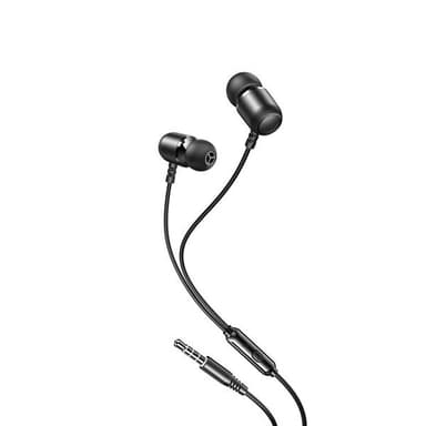XO In-Ear-kuulokkeet mikrofonilla ja 3,5 mm:n liitännällä - musta