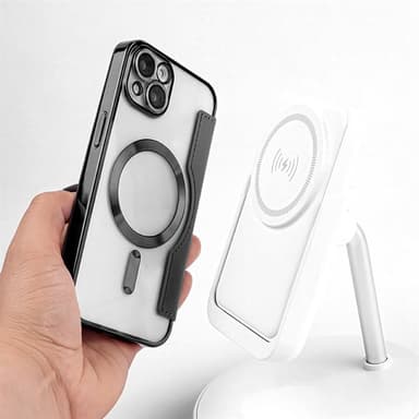 Smart Chrome Mag Kotelo iPhone 14 Pro Max - Musta
