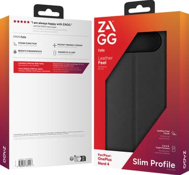 Zagg OnePlus Nord 4 lompakkokotelo (musta)