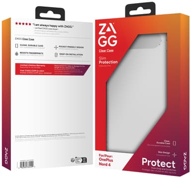 Zagg OnePlus Nord 4 kirkas suojakuori