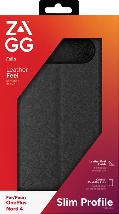 Zagg OnePlus Nord 4 lompakkokotelo (musta)