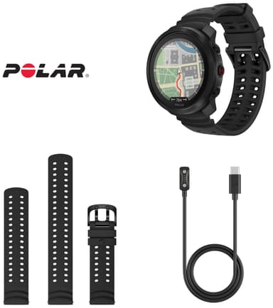 Polar Vantage M3 Smart Multisport urheilukello S-L (musta)