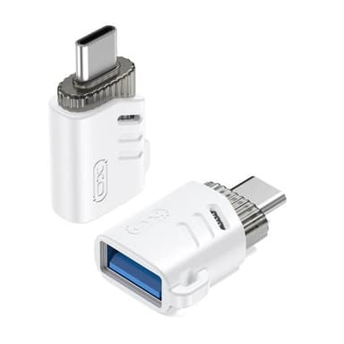 XO USB-sovitin OTG USB - USB-C - Valkoinen